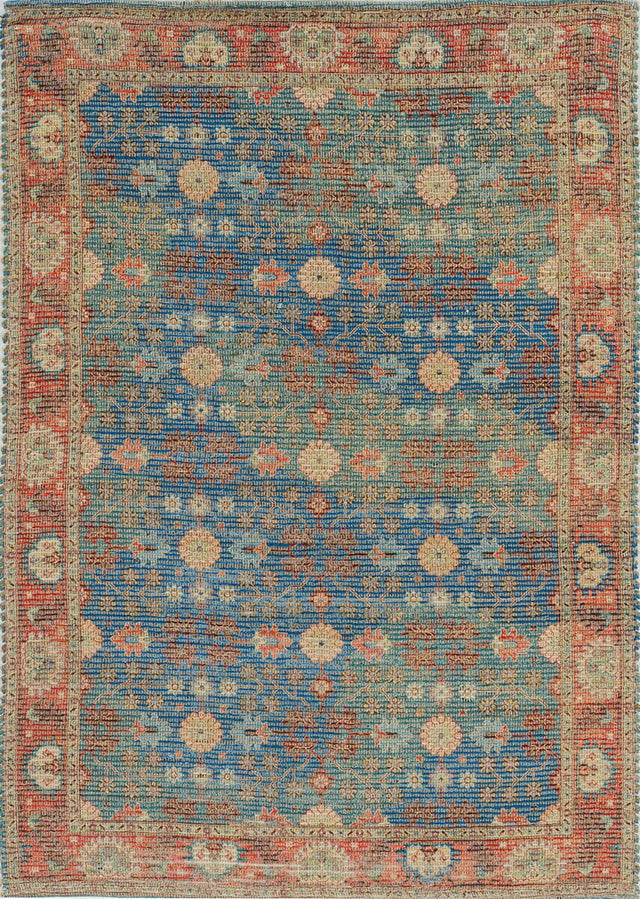 KAS Morris 2227 Traditions Blue / Red Rugs.