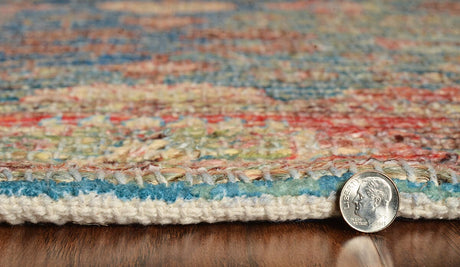 KAS Morris 2227 Traditions Blue / Red Rugs.