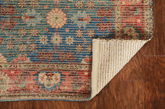 KAS Morris 2227 Traditions Blue / Red Rugs.