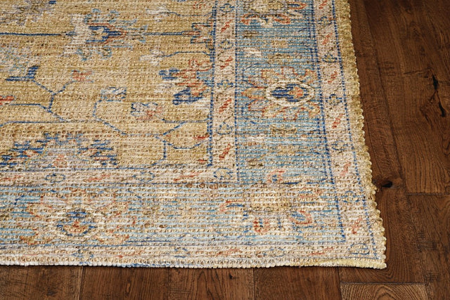 KAS Morris 2231 Karissa Gold/Lt Blue Rugs.