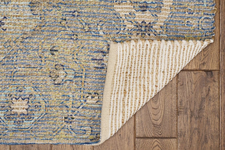 KAS Morris 2232 Gramercy Blue/Yellow Rugs.