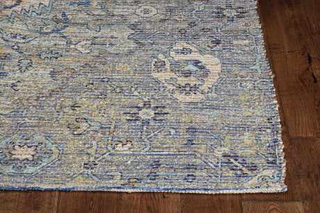 KAS Morris 2232 Gramercy Blue/Yellow Rugs.