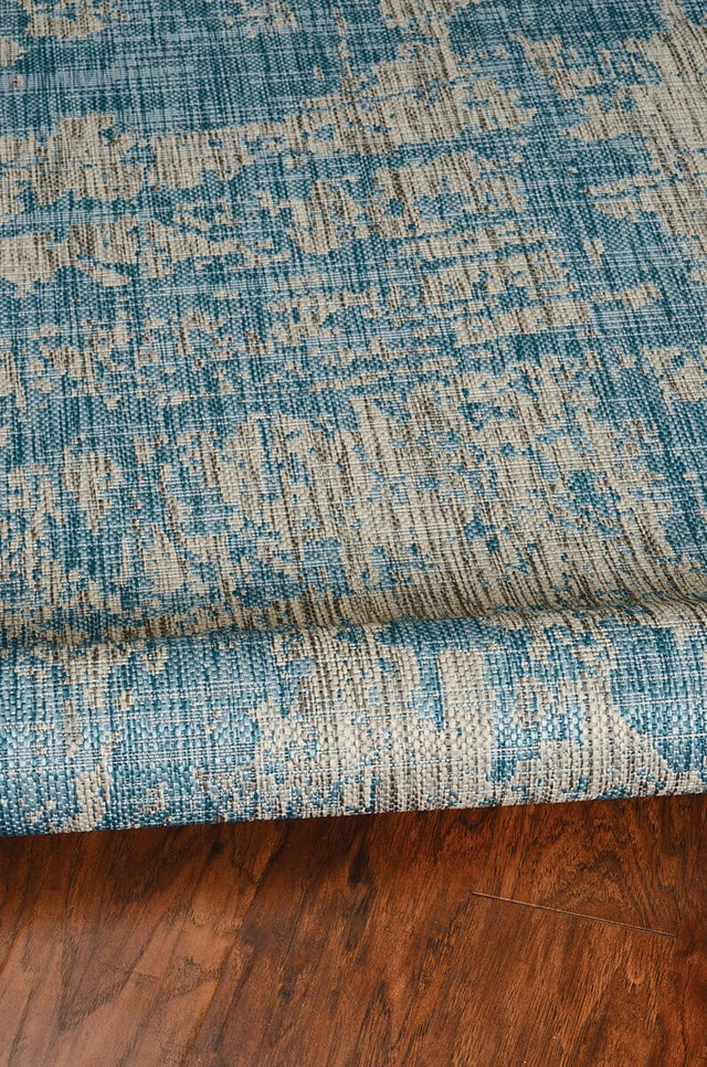 KAS Provo 5759 Strokes Teal Rugs - KAS - prv57592x3