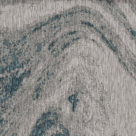 KAS Provo 5765 Strokes Grey/Teal Rugs.