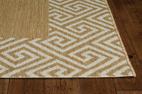 KAS Provo 5766 Greek Key Natural Rugs.