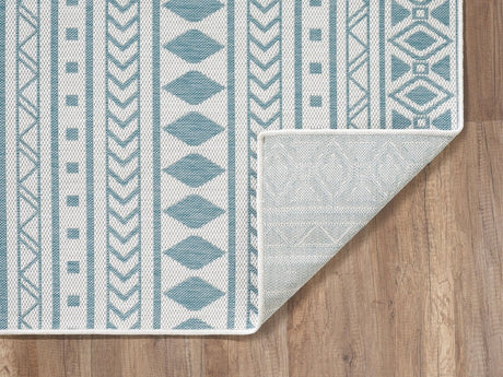 KAS Provo 5777 Natura Ivory/Aqua Rugs.