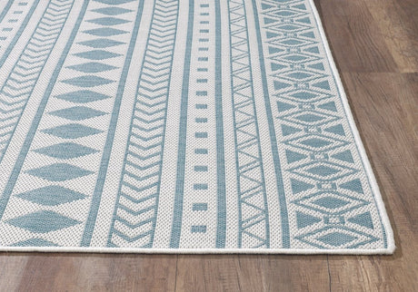 KAS Provo 5777 Natura Ivory/Aqua Rugs.