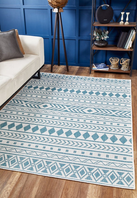 KAS Provo 5777 Natura Ivory/Aqua Rugs.