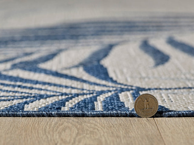 KAS Provo 5786 Palms Blue Rug.