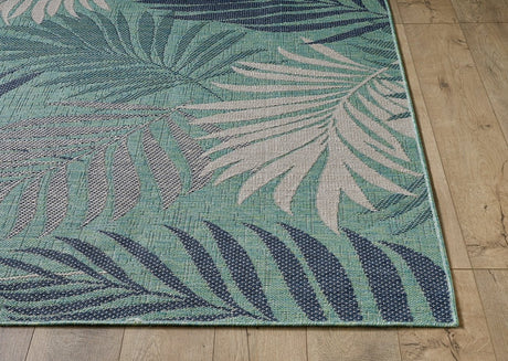 KAS Provo 5788 Palms Aqua Rug.