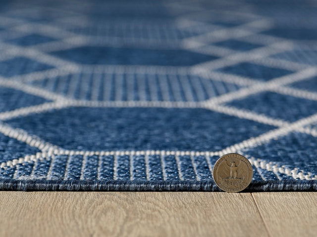 KAS Provo 5789 Geo Blue Rug.