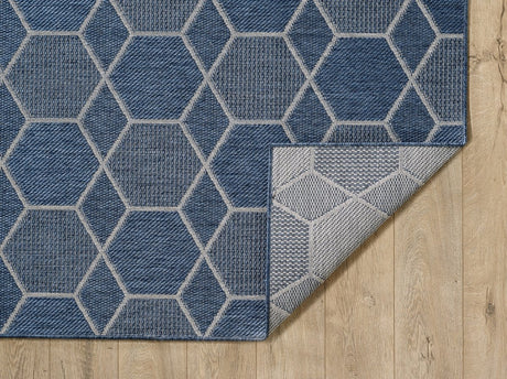 KAS Provo 5789 Geo Blue Rug - KAS - prv578927x311