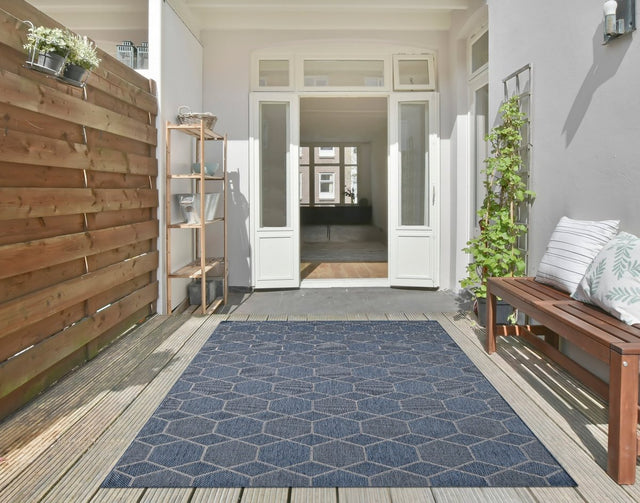 KAS Provo 5789 Geo Blue Rug.