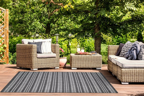 KAS Provo 5791 Stripes Grey Rug.