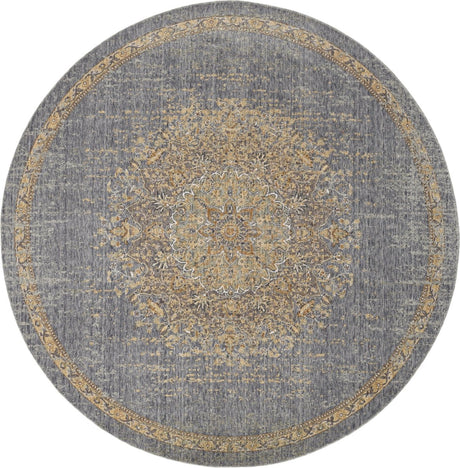 KAS Ria 6825 Elegance Slate Grey Rugs.