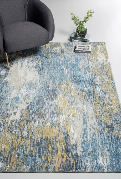 KAS Roxy 2802 Mirage Blue/Gold Rugs.