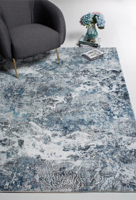 KAS Roxy 2804 Galaxy Grey/Blue Rugs.