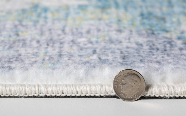KAS Roxy 2806 Nebula Blue/Yellow Rugs.