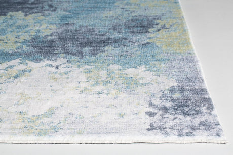 KAS Roxy 2806 Nebula Blue/Yellow Rugs.