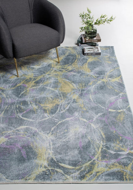 KAS Roxy 2808 Visions Grey/Gold Rugs.