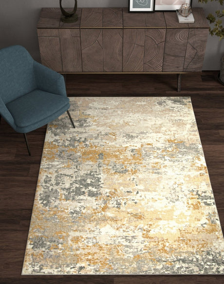 KAS Roxy 2813 Landscape Gold Rug.