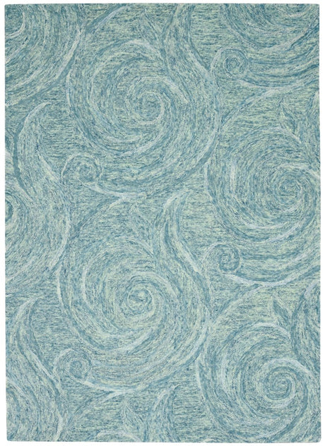 KAS Serenity 1260 Waves Blue Rug.