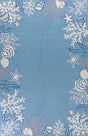 KAS Sonesta 2024 Coastal Sea Blue Rugs - KAS - soe202420x30