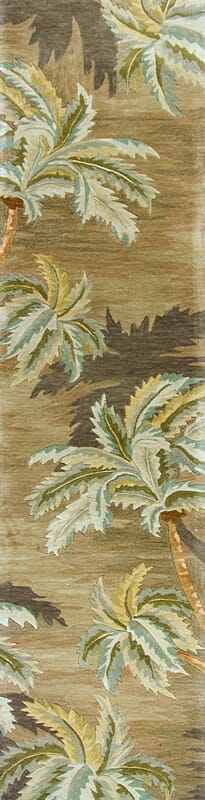 KAS Sparta 3102 palm trees Moss Rugs.