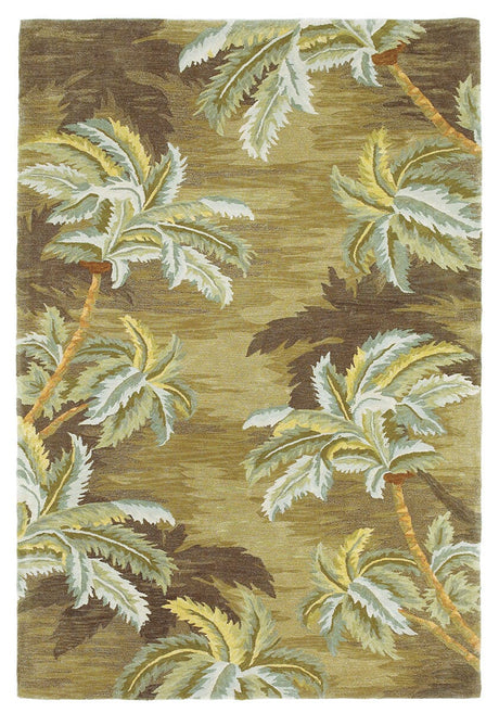 KAS Sparta 3102 palm trees Moss Rugs.