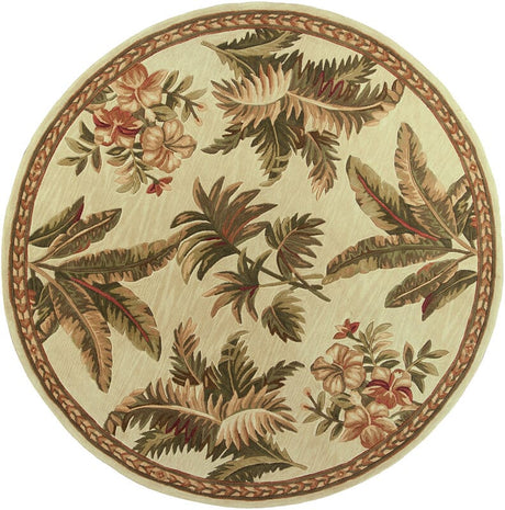 KAS Sparta 3133 tropical oasis Ivory Rugs.