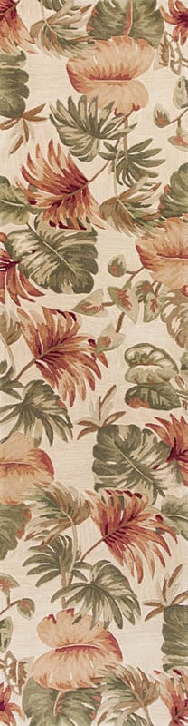 KAS Sparta 3148 palm leaves Beige Rugs.