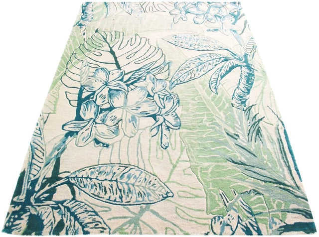 KAS Sparta 3184 Foliage Ivory/Green Rug.