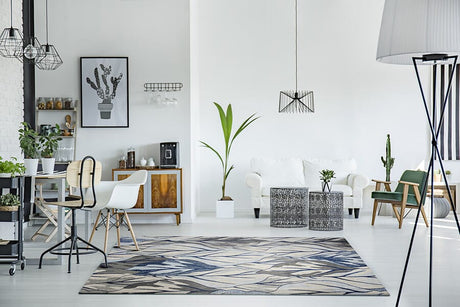KAS Stella 6251 Visions Grey / Navy Rugs.