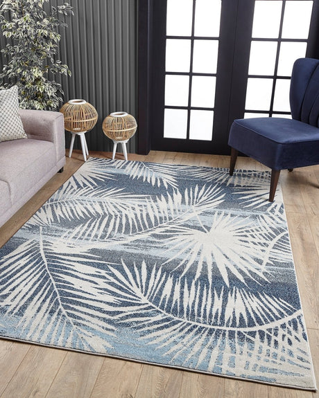 KAS Stella 6276 Palms Blue Rug.