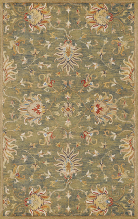 KAS Syriana 6010 Agra Emerald Green Rugs.
