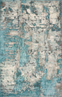 KAS Watercolors 6233 Watercolors Ivory / Teal Rugs.