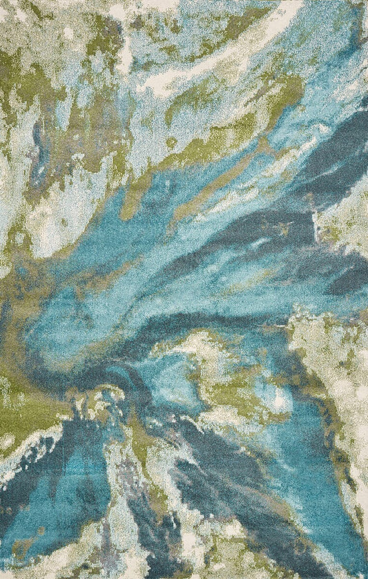 KAS Watercolors 6234 Abstract Teal Rugs - KAS - wat623433x411