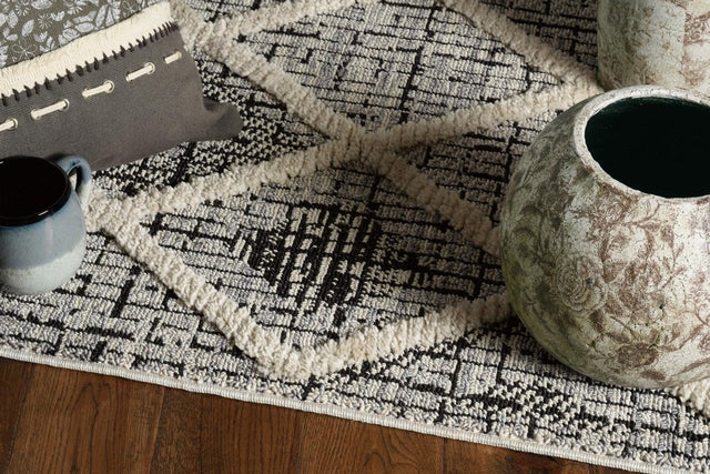 KAS Willow 1101 Diamonds Charcoal Rugs.