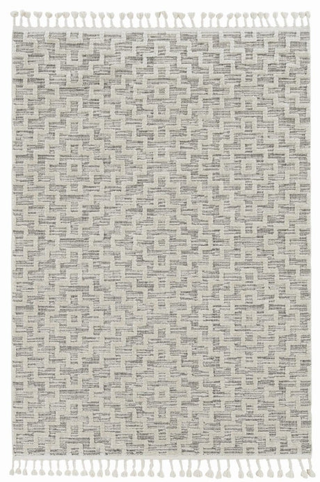 KAS Willow 1104 Geo Ivory Grey Rugs.