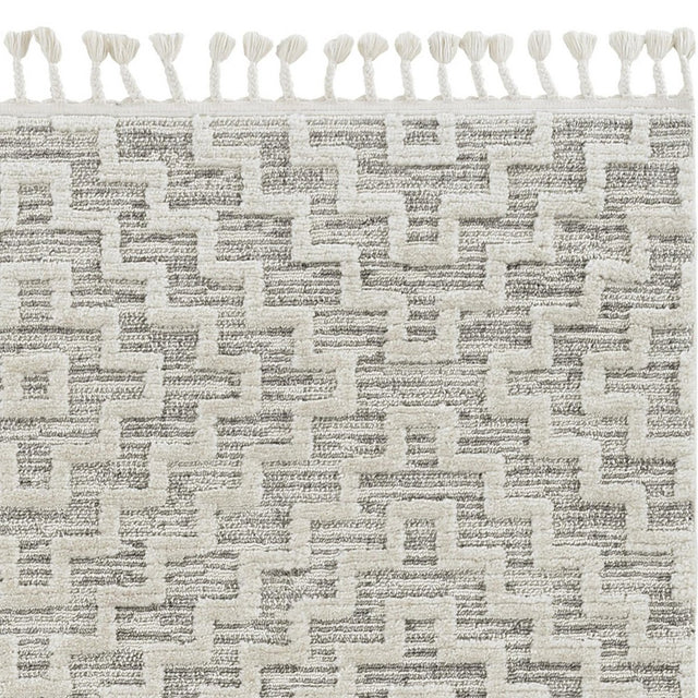 KAS Willow 1104 Geo Ivory Grey Rugs.