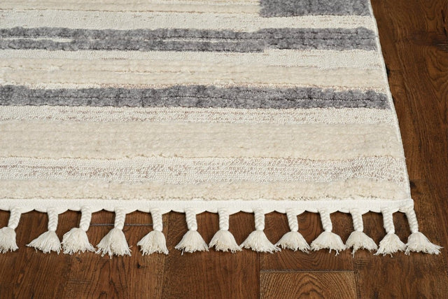 KAS Willow 1106 Landscape Ivory Grey Rugs.