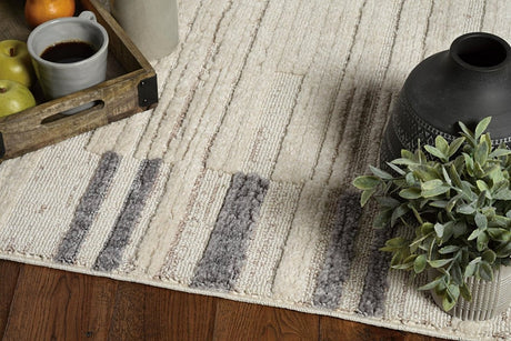 KAS Willow 1106 Landscape Ivory Grey Rugs.