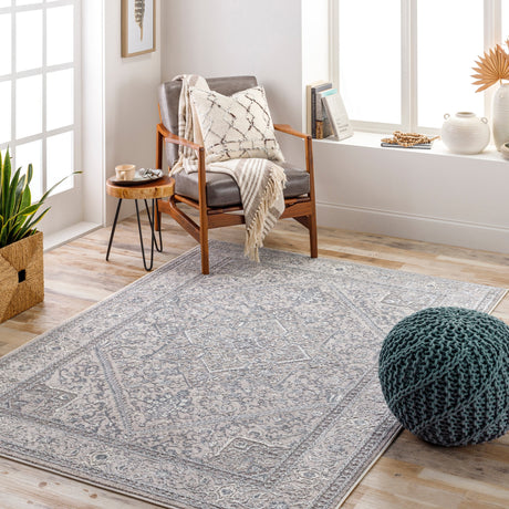 Surya Katmandu Kat-2318 Light Brown, Cream, Charcoal, Gray Rug.