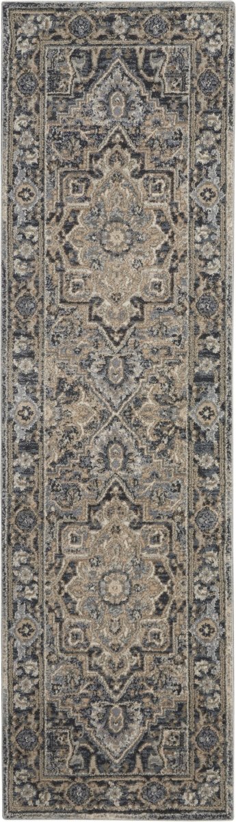 Kathy Ireland Home Moroccan Celebration Ki381 Navy Rugs.