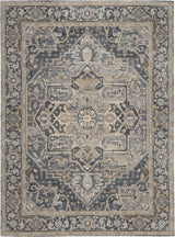 Kathy Ireland Home Moroccan Celebration Ki381 Navy Rugs.