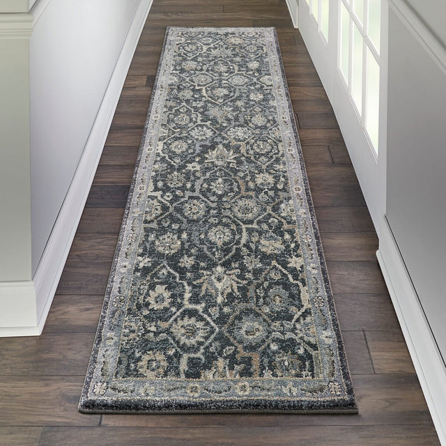 Kathy Ireland Home Moroccan Celebration Ki385 Navy Rugs.