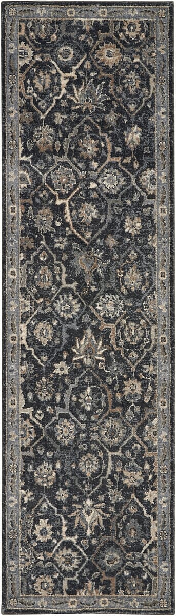 Kathy Ireland Home Moroccan Celebration Ki385 Navy Rugs.