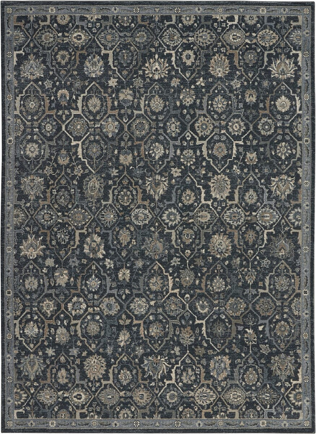 Kathy Ireland Home Moroccan Celebration Ki385 Navy Rugs.