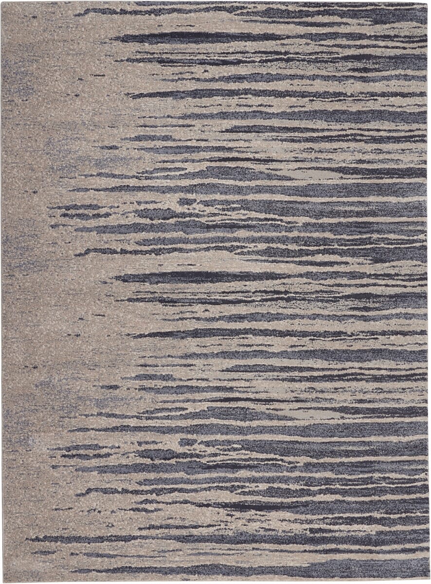 Kathy Ireland Home Moroccan Celebration Ki387 Blue/Beige Rug.