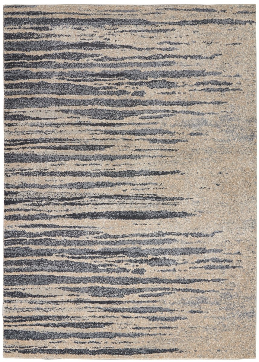 Kathy Ireland Home Moroccan Celebration Ki387 Blue/Beige Rug.